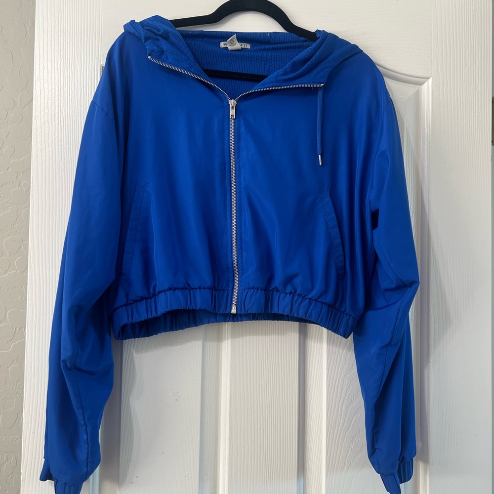 Blue Women's Hooded Jacket